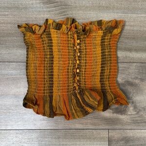 Brave Soul Multicolor Striped Crop Top
